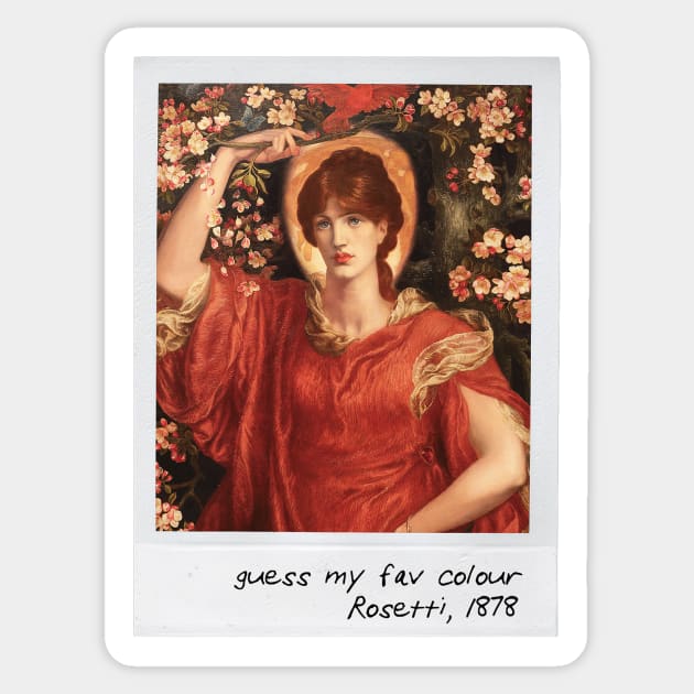 rosetti - red Sticker by pripple